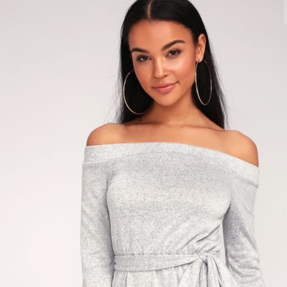 Off the shoulder knit dress - Picture 2 of 5